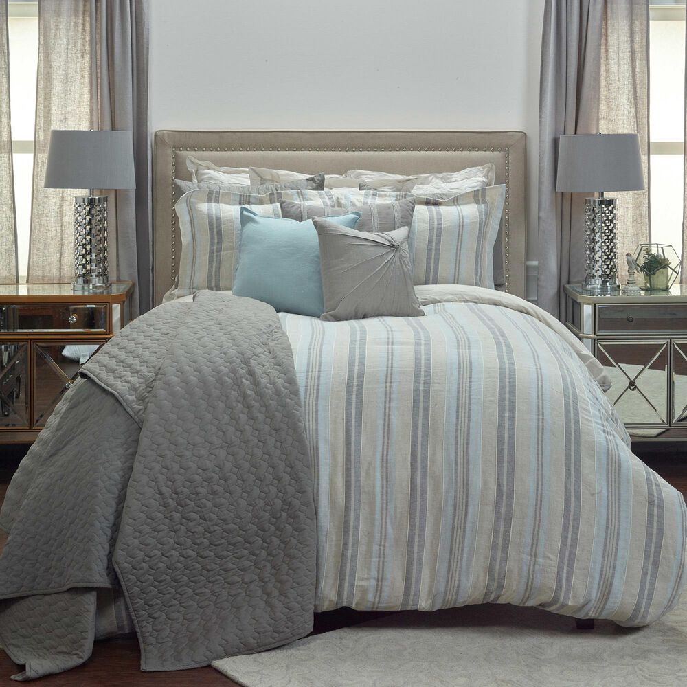 Rizzy Home Terrance 11-Piece Queen Duvet Set in Grey, , large