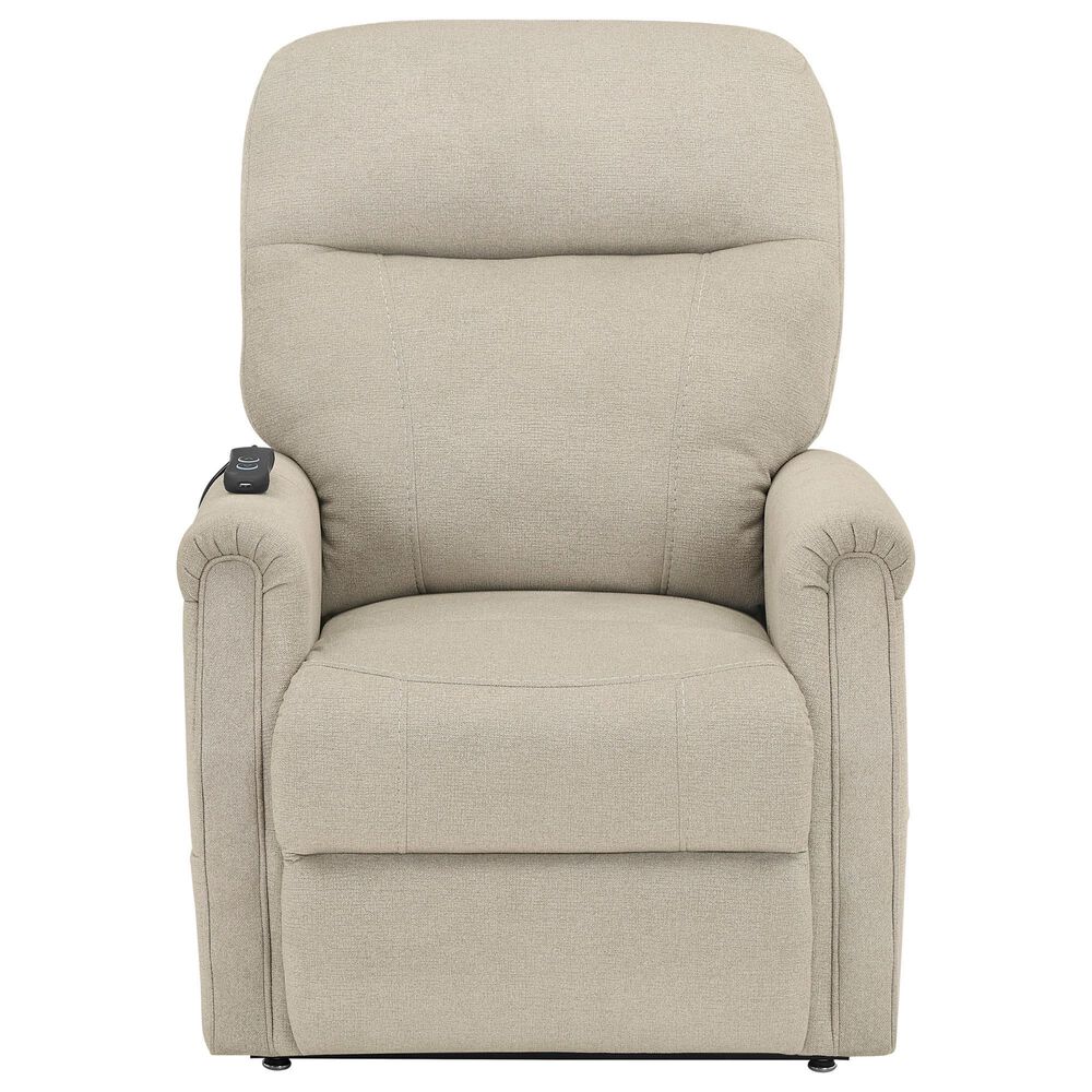 Steve Silver Rhodes Power Lift Recliner in Aspen Khaki, , large