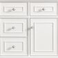 James Martin Vanities Lorelai 48" Single Vanity in Bright White with Single Hole 3 cm White Zeus Quartz Top & Backsplash, , large