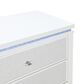Global Furniture USA Alina 2-Drawer Nightstand with LED and USB in White, , large