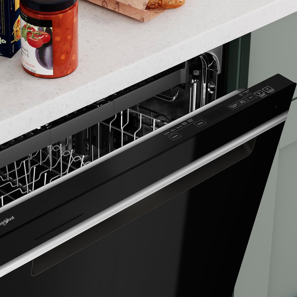 Whirlpool 24&quot; Fully Integrated Dishwasher in Black, , large