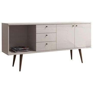 Dayton Utopia 3-Drawer Dresser in Off White and Maple Cream, , large