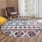 Amer Rugs Alexandria 6"7" Round Multicolor Area Rug, , large
