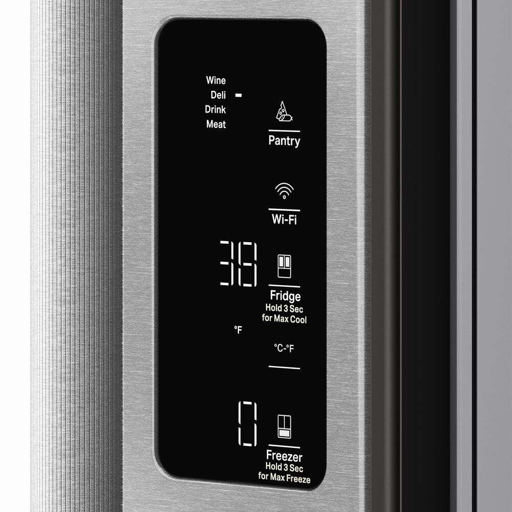 KitchenAid 24 Cu. Ft. Counter-Depth French Door Smart Refrigerator with External Water Dispenser in PrintShield Stainless Steel, , large