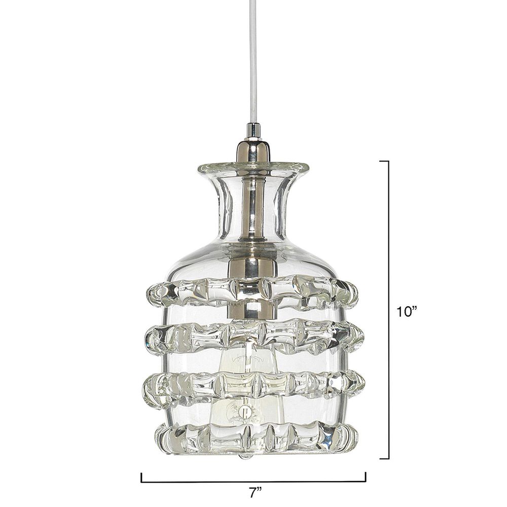 Jamie Young Direct Ship Braven 1-Light Small Pendant in Silver, , large