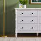 Walker Edison Vivienne 6-Drawer Dresser in White, , large