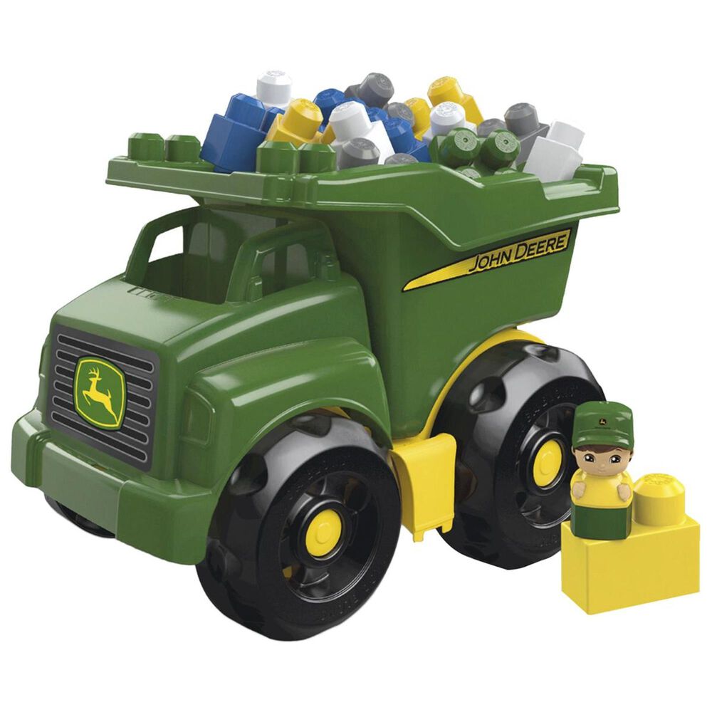 Mega Bloks John Deere Dump Truck Building Set, , large