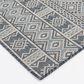 Central Oriental Melbourne Draya 5" x 7" Lagoon and Multicolor Area Rug, , large