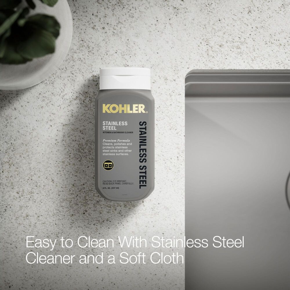 Kohler Strive 32" Undermount Double Bowl Kitchen Sink in Stainless Steel, , large