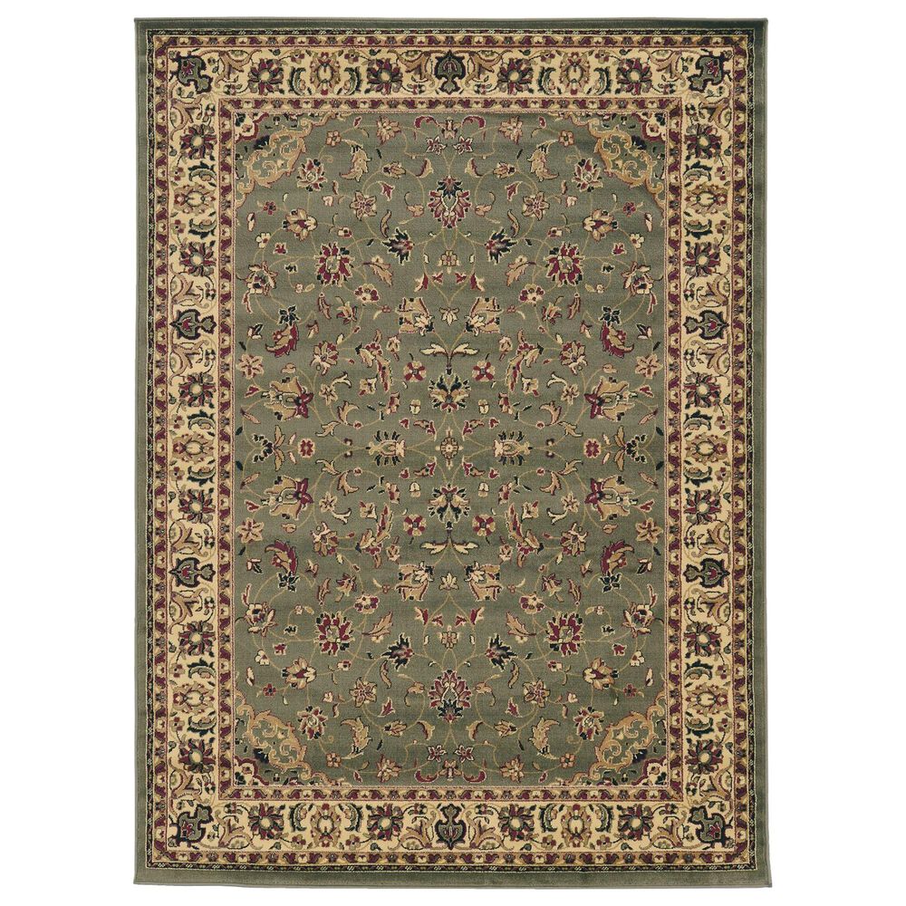 Radici USA Castello 953 5'5" x 7'7" Green Area Rug, , large