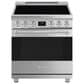 SMEG 4.56 Cu. Ft. Freestanding Electric Range in Stainless Steel, , large