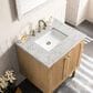 James Martin Vanities Laurent 30" Single Bathroom Vanity in Light Natural Oak with 3 cm Eternal Jasmine Pearl Quartz Top and Rectangular Sink, , large