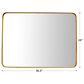 Three Hands Metal Wall Mirror in Gold, , large