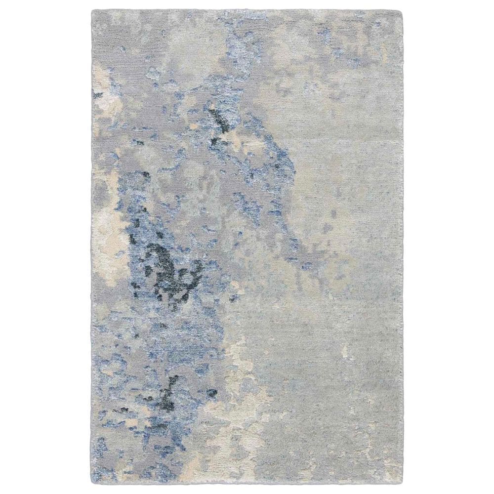 Nourison Silk Shadows 2" x 3" Blue and Sky Area Rug, , large