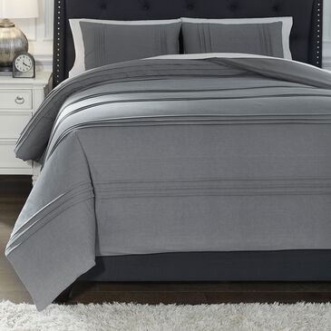 Signature Design by Ashley Mattias Queen Comforter Set in Slate Blue, , large