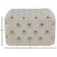 Maple and Jade Rectangular Ottoman in Beige, , large