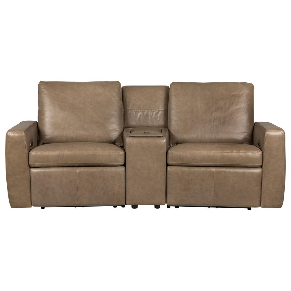 Flexsteel Aria 3-Piece Home Theater Set with Console in Fawn, , large