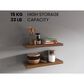 Hearth and Haven 32" Floating Wall Shelf in Walnut (Set of 2), , large