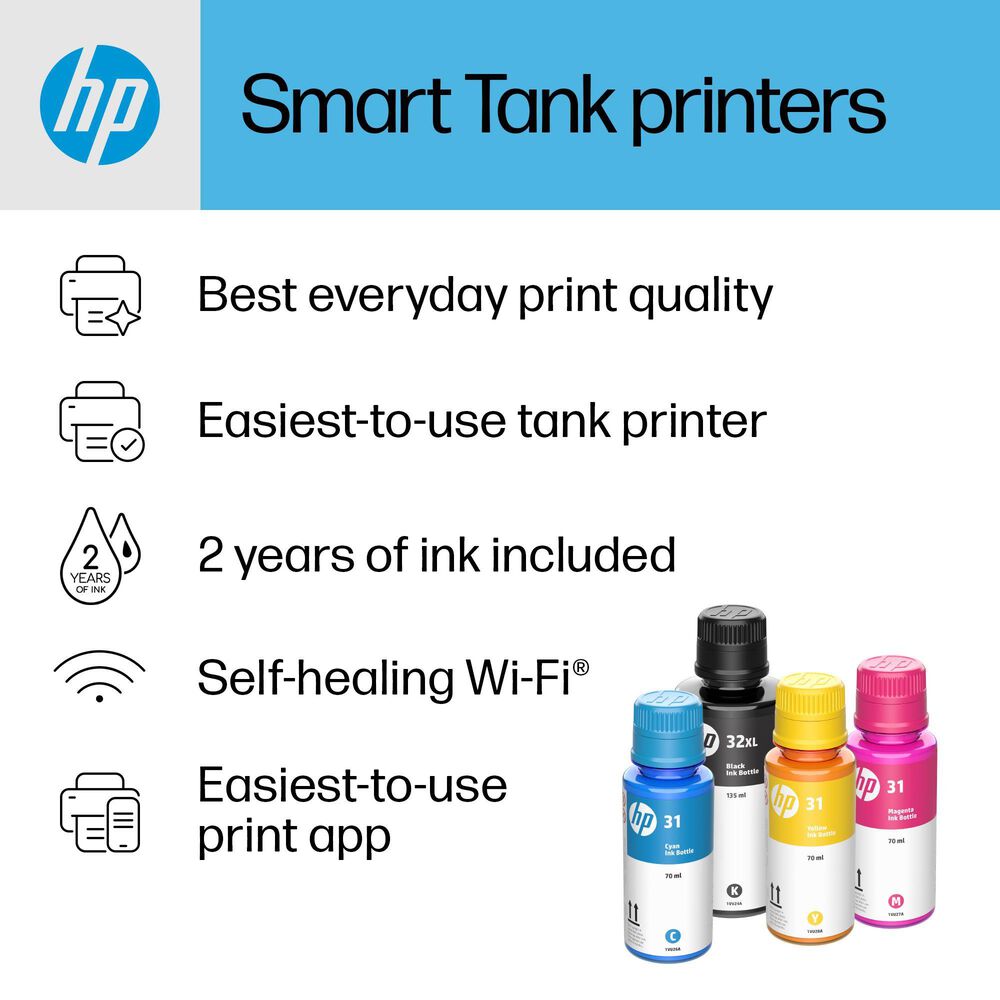 HP Smart Tank 5101 All-in-One Printer in White, , large