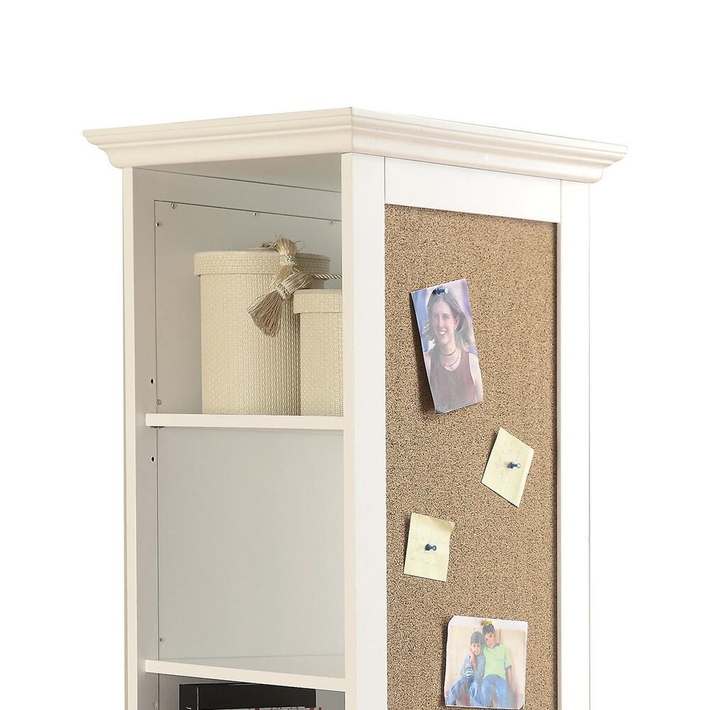 Pacific Landing Swivel Storage Cabinet in White, , large
