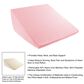 Timberlake Lavish Home High Wedge Memory Foam Pillow in Pink, , large