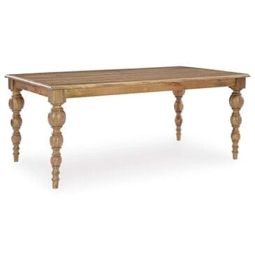 Ashley Rybergston Rectangular Dining Table in Light Brown - Table Only, , large
