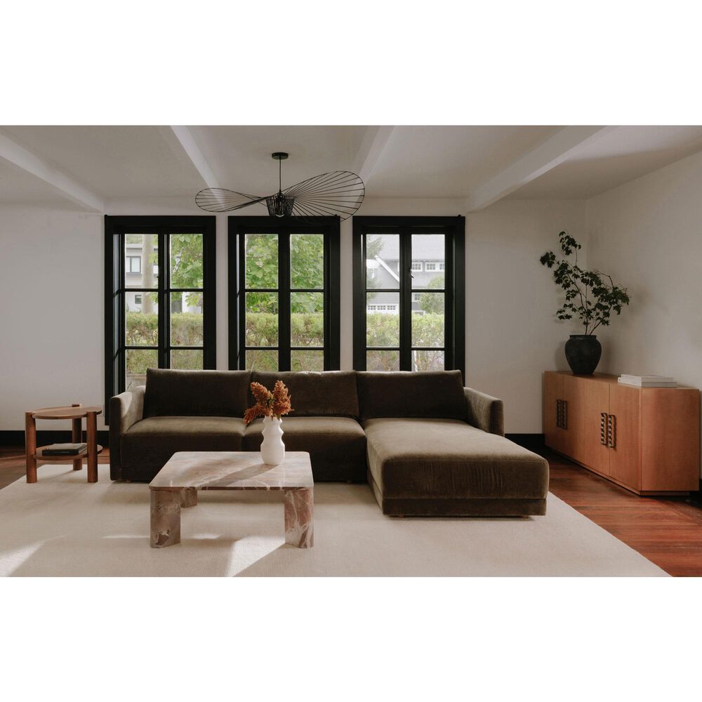 CityLine Bryn Stationary Sectional Right Facing in Heritage Green, , large
