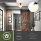 Vaxcel Huntley 10" 1-Light Semi Flush Mount with Milk Glass Shade in Oil Rubbed Bronze, , large