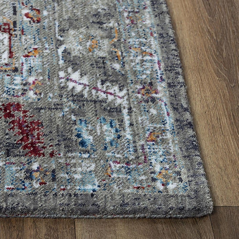 RIZZY Signature 2&#39;6&quot; x 8&#39; Gray and Multicolor Runner, , large