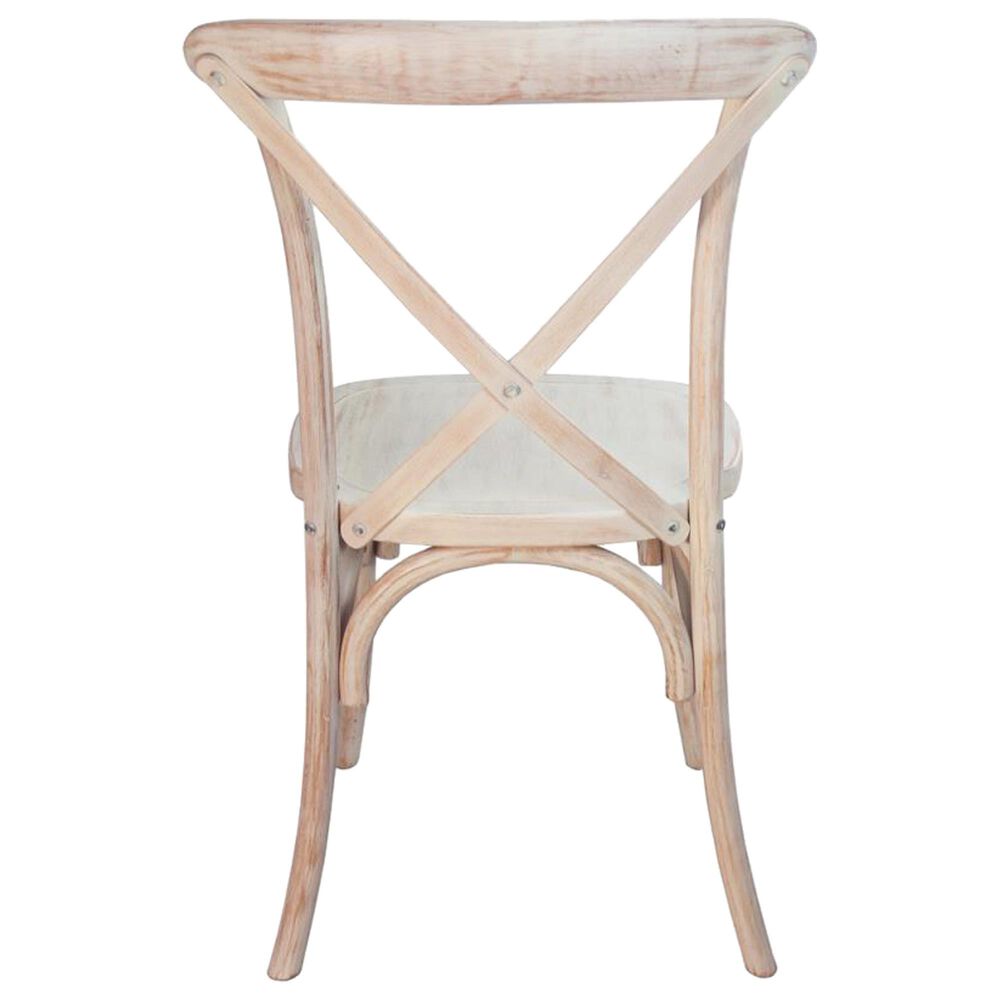 Flash Furniture Advantage XBack Dining Side Chair in Lime Wash NFM