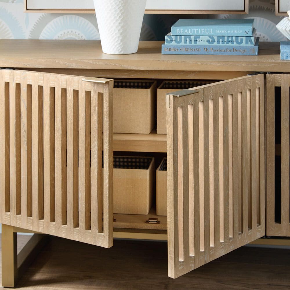 Hooker Furniture Easton 78&quot; Entertainment Console in Desert Oak, , large