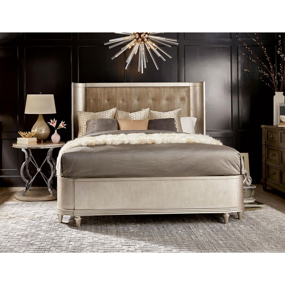 Vantage Morrissey Lamp Table in Silver and Brown, , large