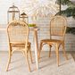 Baxton Studio Wina Side Chair in Natural Brown (Set of 2), , large