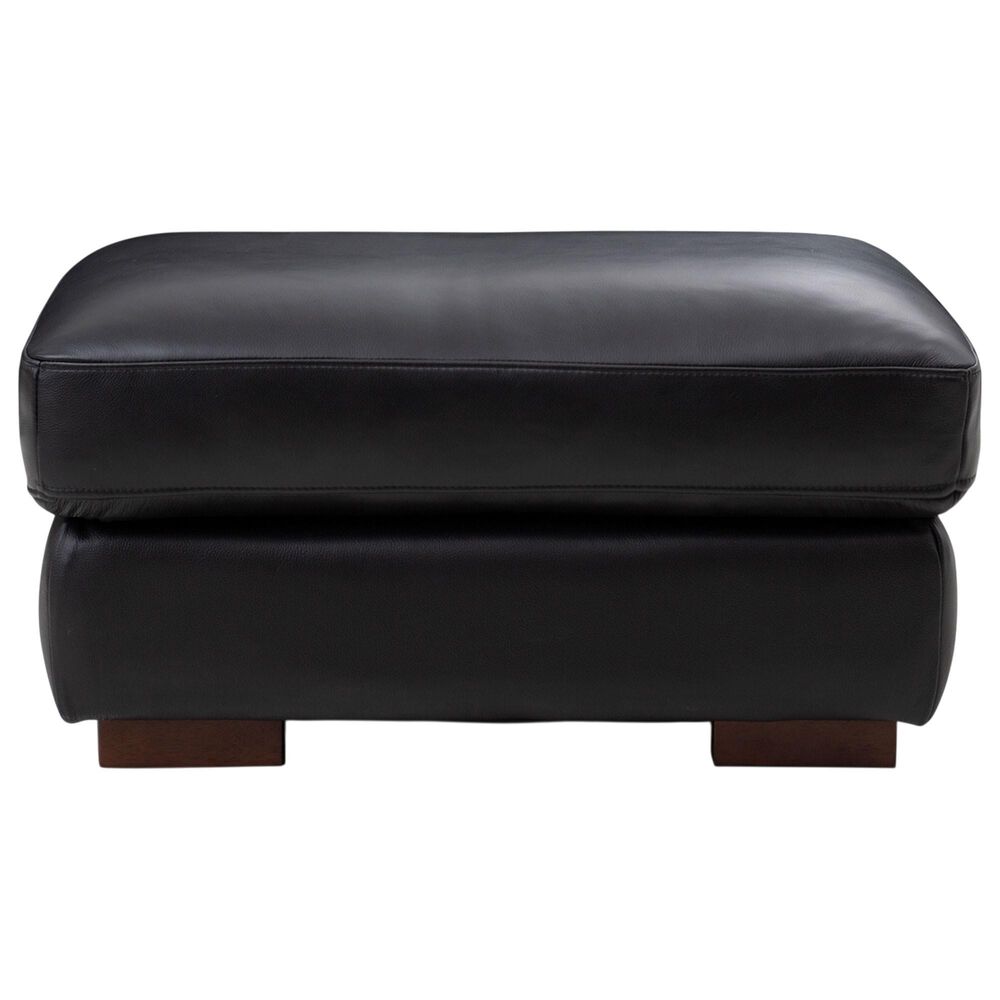 Italiano Furniture Luca Ottoman in Black, , large