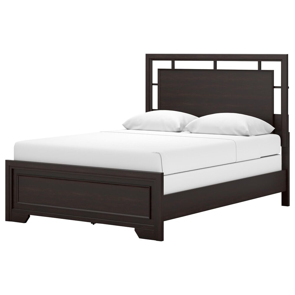 Ashley Covetown 4-Piece Queen Bedroom Set in Dark Brown, , large