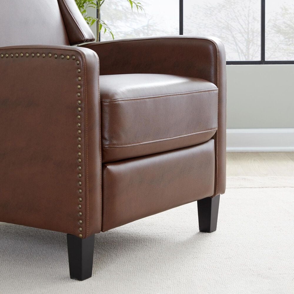 Lumisource Stanley Manual Recliner in Brown, , large