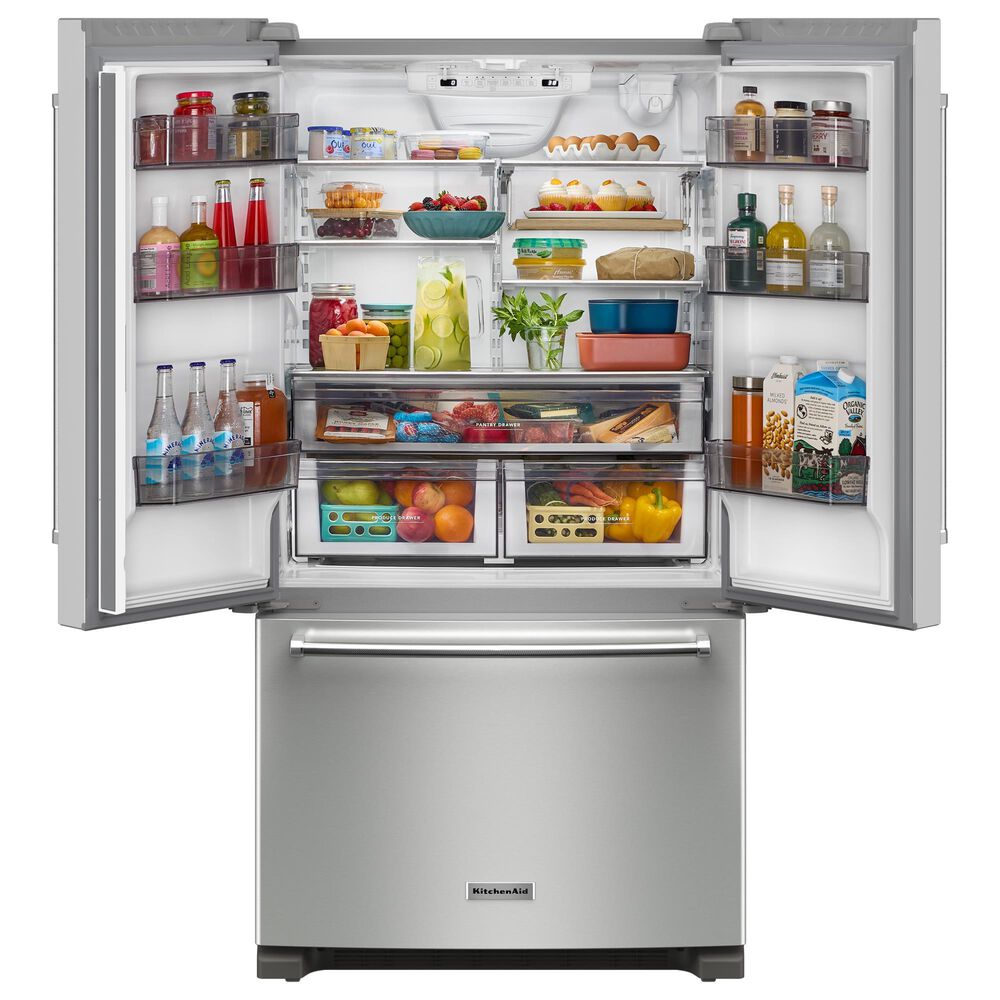 KitchenAid 20 Cu. Ft. French Door Refrigerator in Stainless Steel, , large