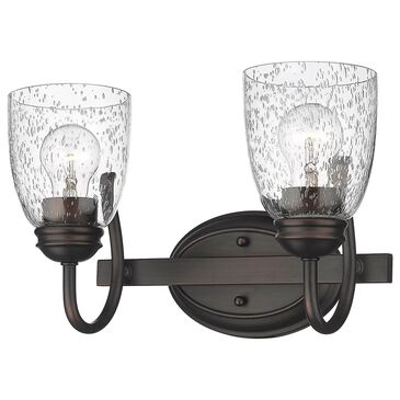Golden Lighting Parrish 2-Light Bath Vanity in Rubbed Bronze, , large