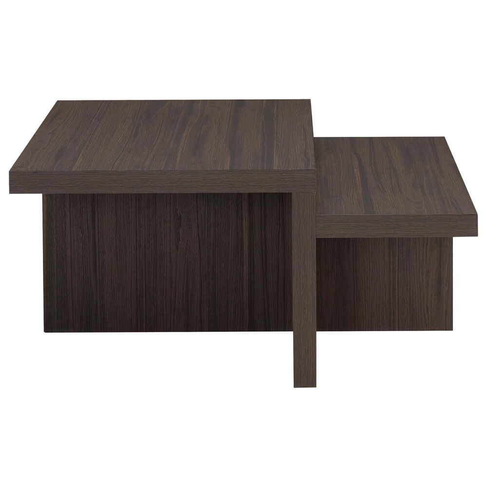 Ashley Zendex 2-Piece Occasional Table Set in Dark Brown, , large