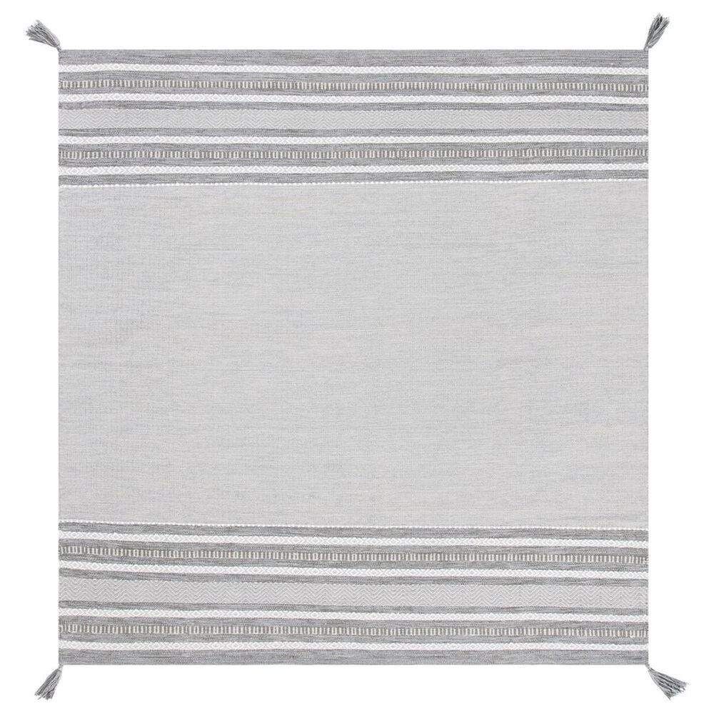Safavieh Montauk MTK214F 6" Square Grey and Ivory Area Rug, , large