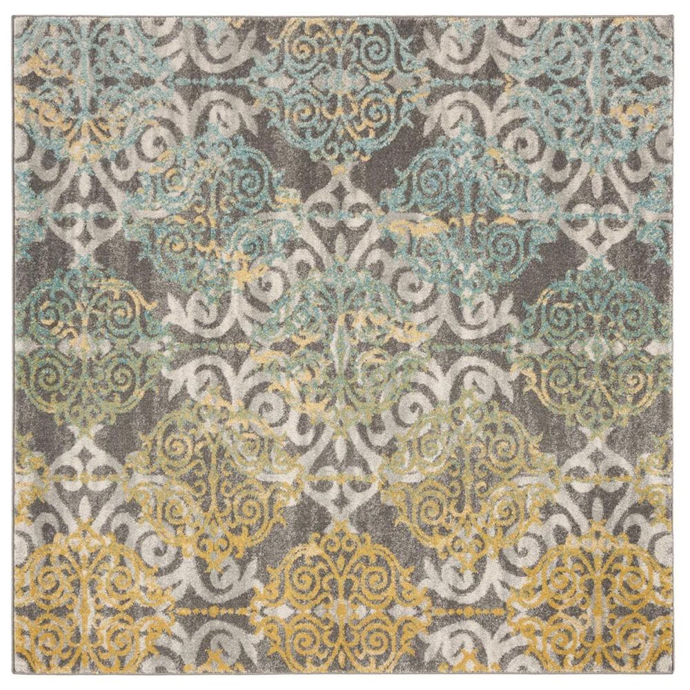 Safavieh Evoke EVK230D-5SQ 5"1" Square Grey/Ivory Area Rug, , large