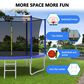 HOMLUX 10" Outdoor Trampoline Sports with Ladder in Blue, , large