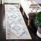 Safavieh Aria ARA116A 2" x 8" Blue and Ivory Runner, , large