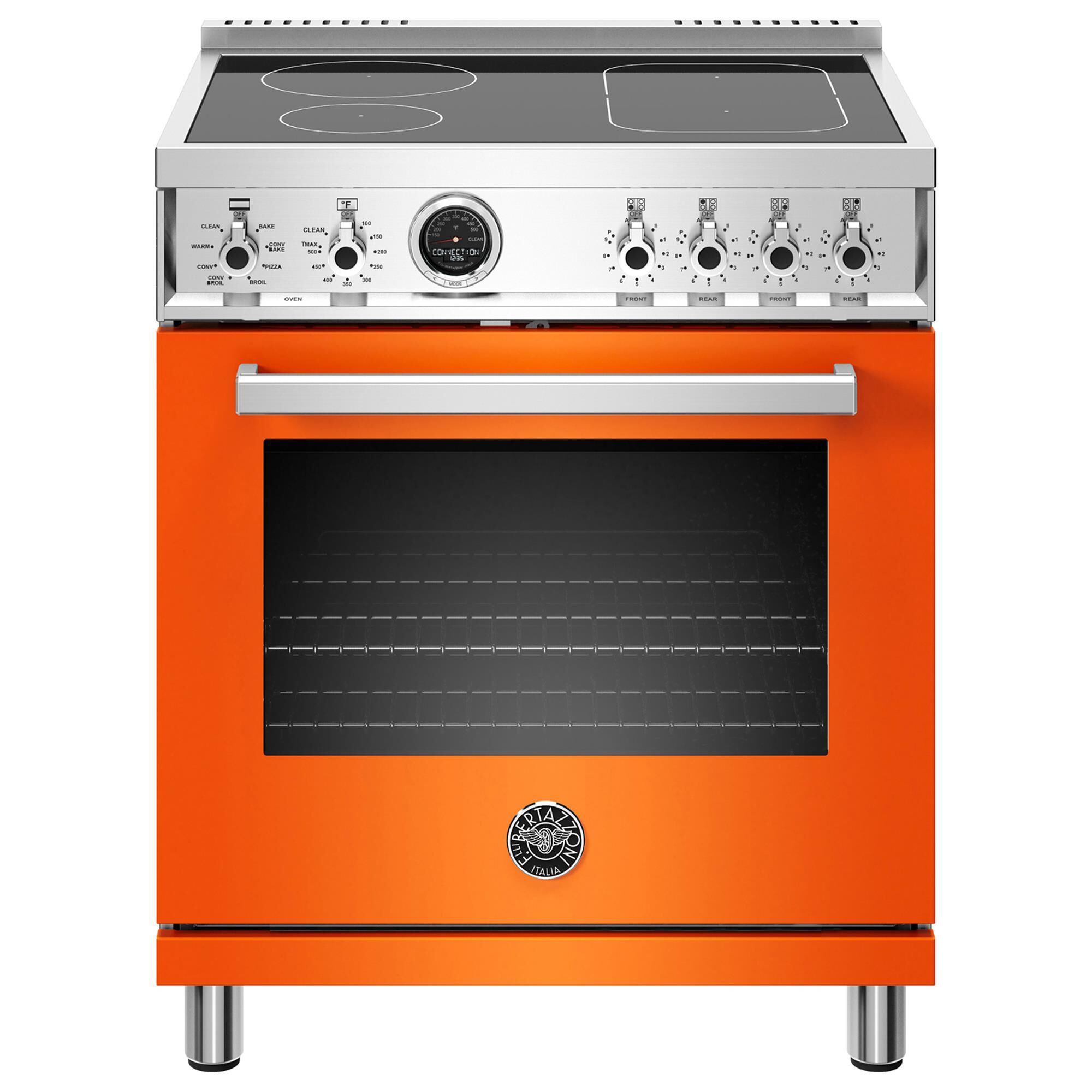 Induction top electric range