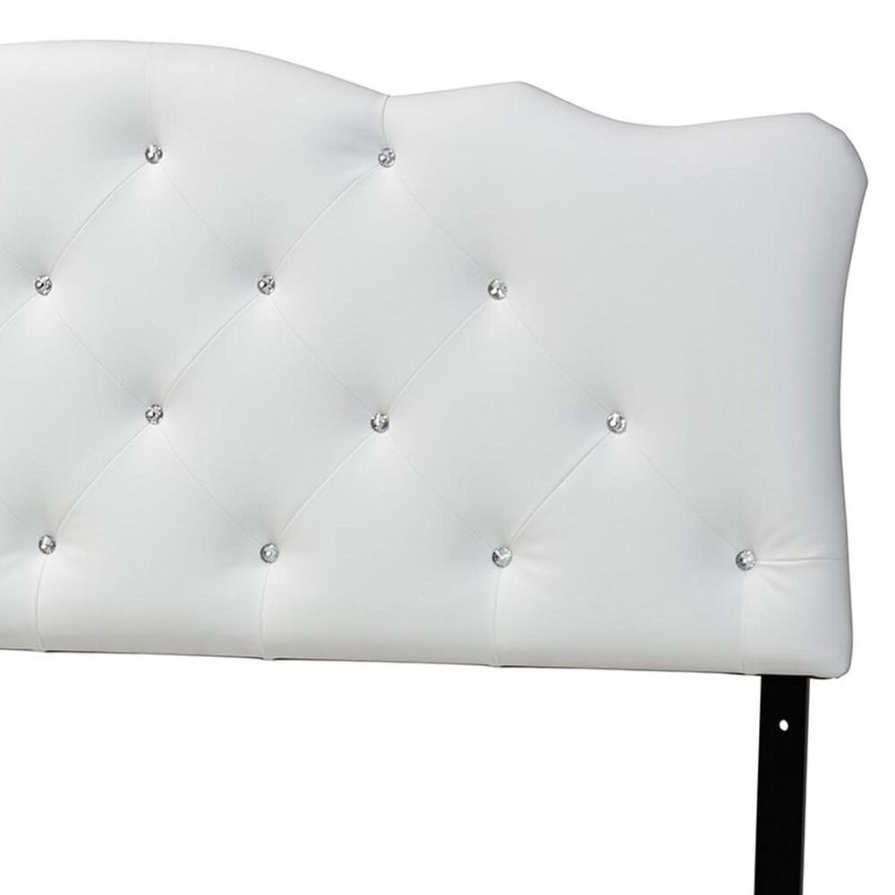 Baxton Studio Rita Full Panel Headboard in Black, , large