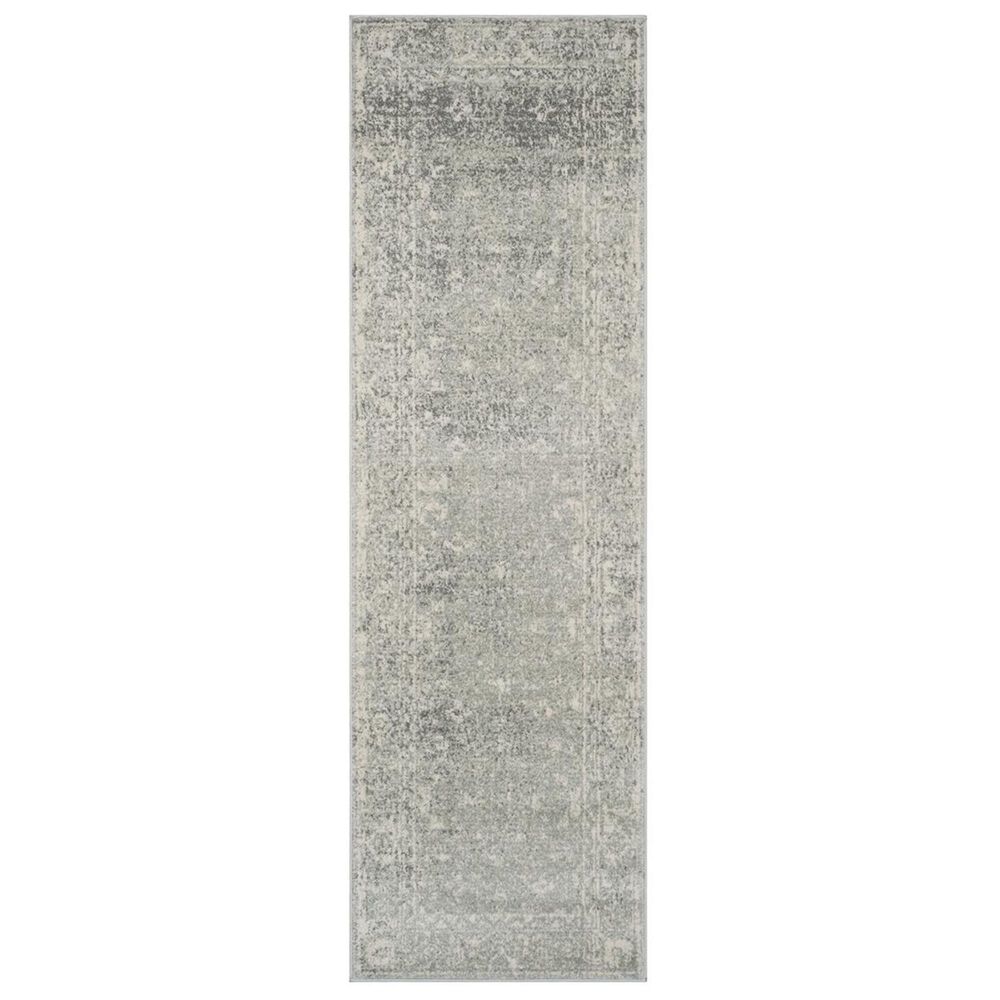 Safavieh Evoke EVK270Z 2"2" x 9" Silver and Ivory Runner, , large