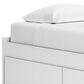 Ashley Onita Twin Platform Bed with No Headboard and 1 Side Storage in White, , large