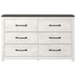 Ashley Gerridan 4-Piece King Bedroom Set in White and Gray, , large