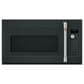 Cafe 2-Piece Kitchen Package with 30" Slide-In Gas Range and 1.7 Cu. Ft. Microwave Oven in Matte Black, , large