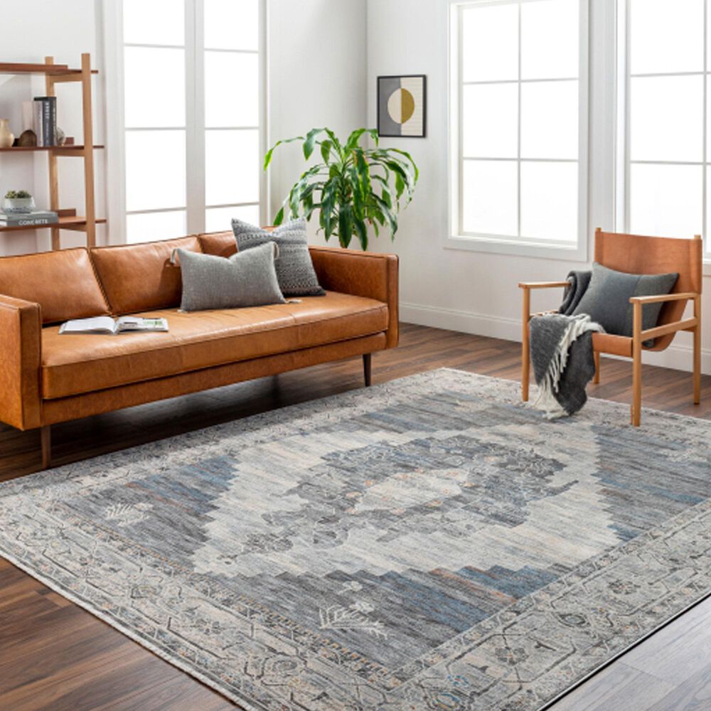 Surya Chicago CHG2314 11&#39;11&quot; x 15&#39;7&quot; Slate, Charcoal, Light Beige, Blue, Black,Taupe Area Rug, , large